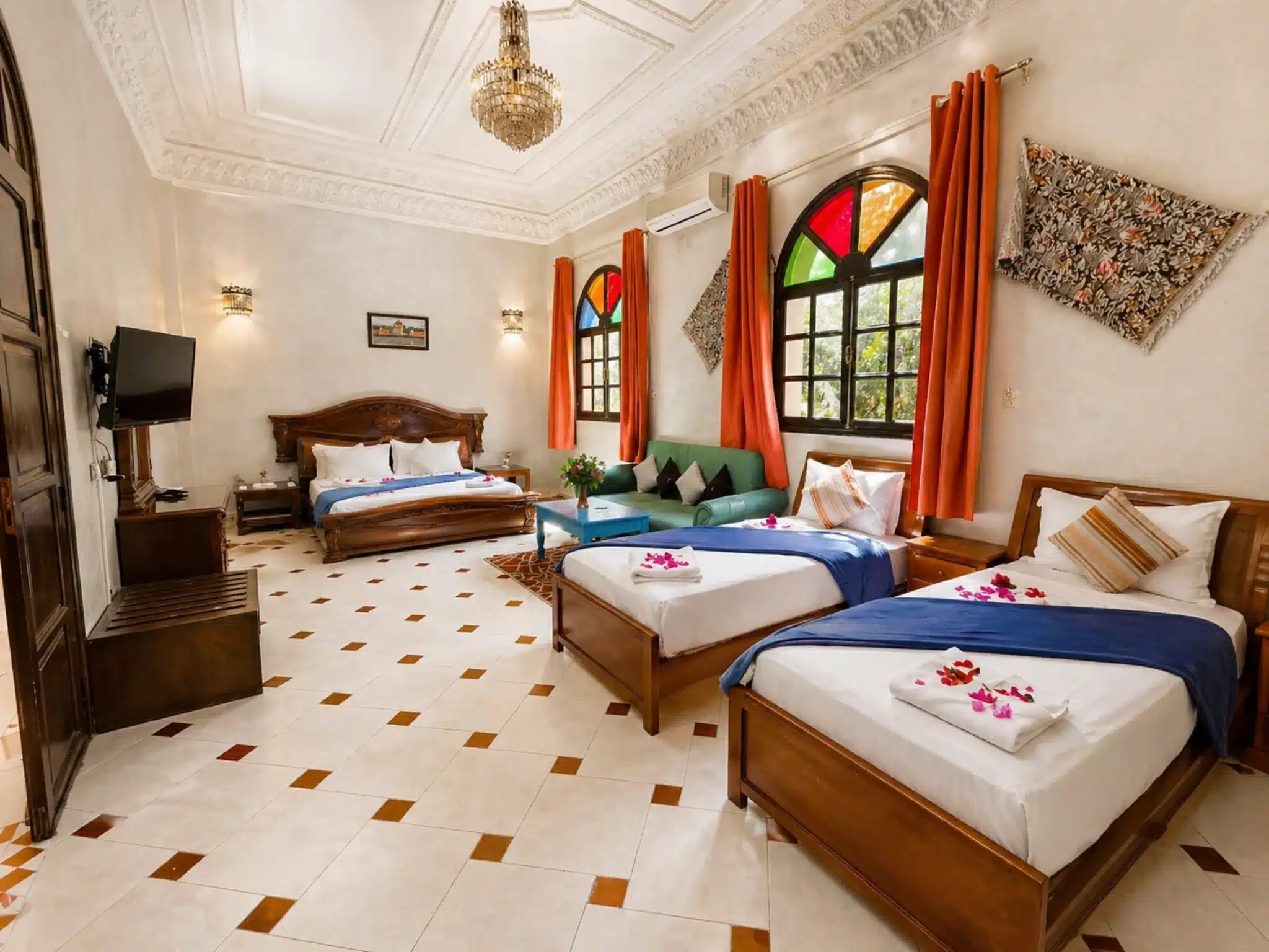 Family suite at Riad Qodwa for a family holiday in Marrakech