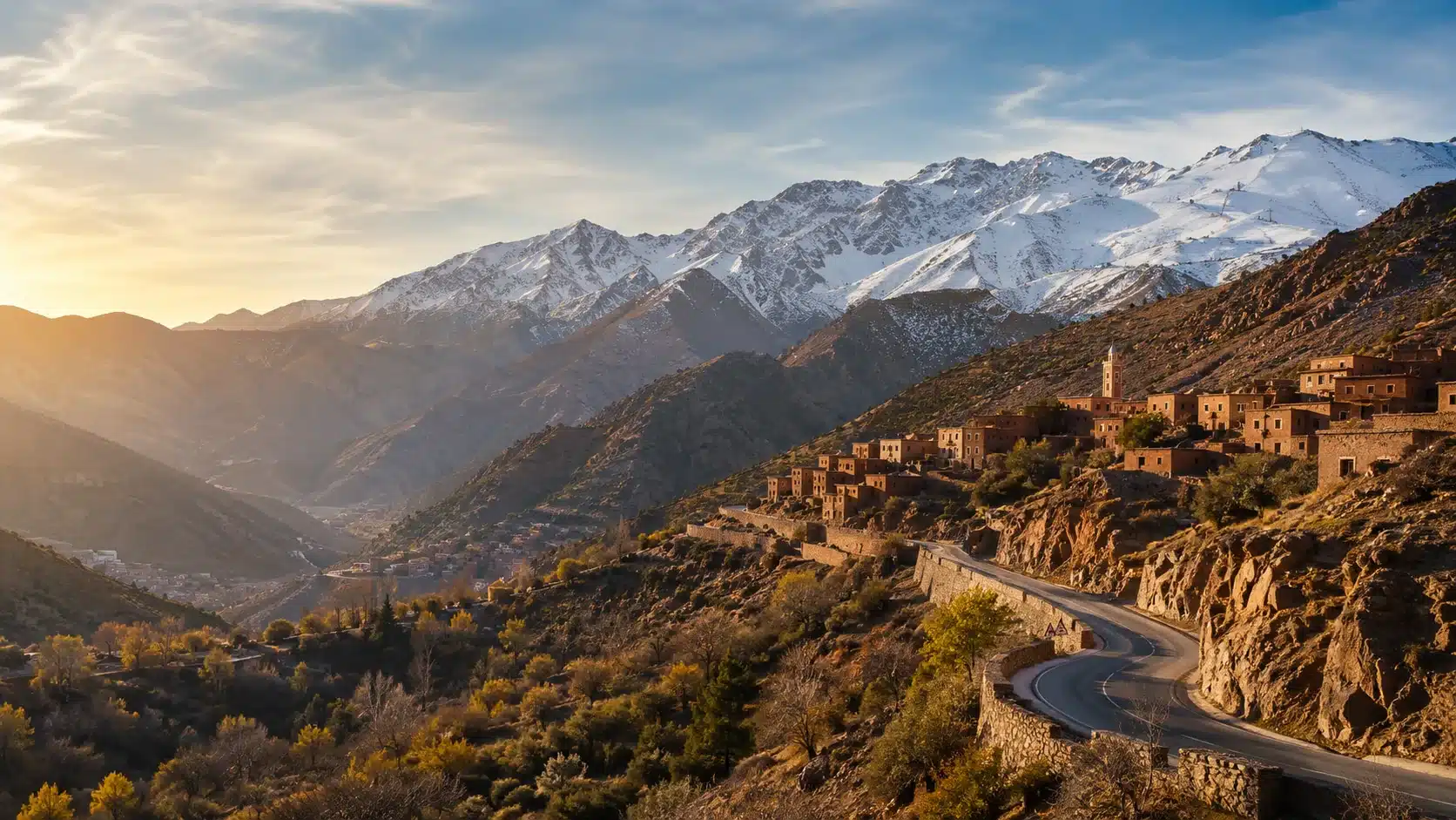 Atlas Mountains and Oukaimeden winter ski day trip from Marrakech