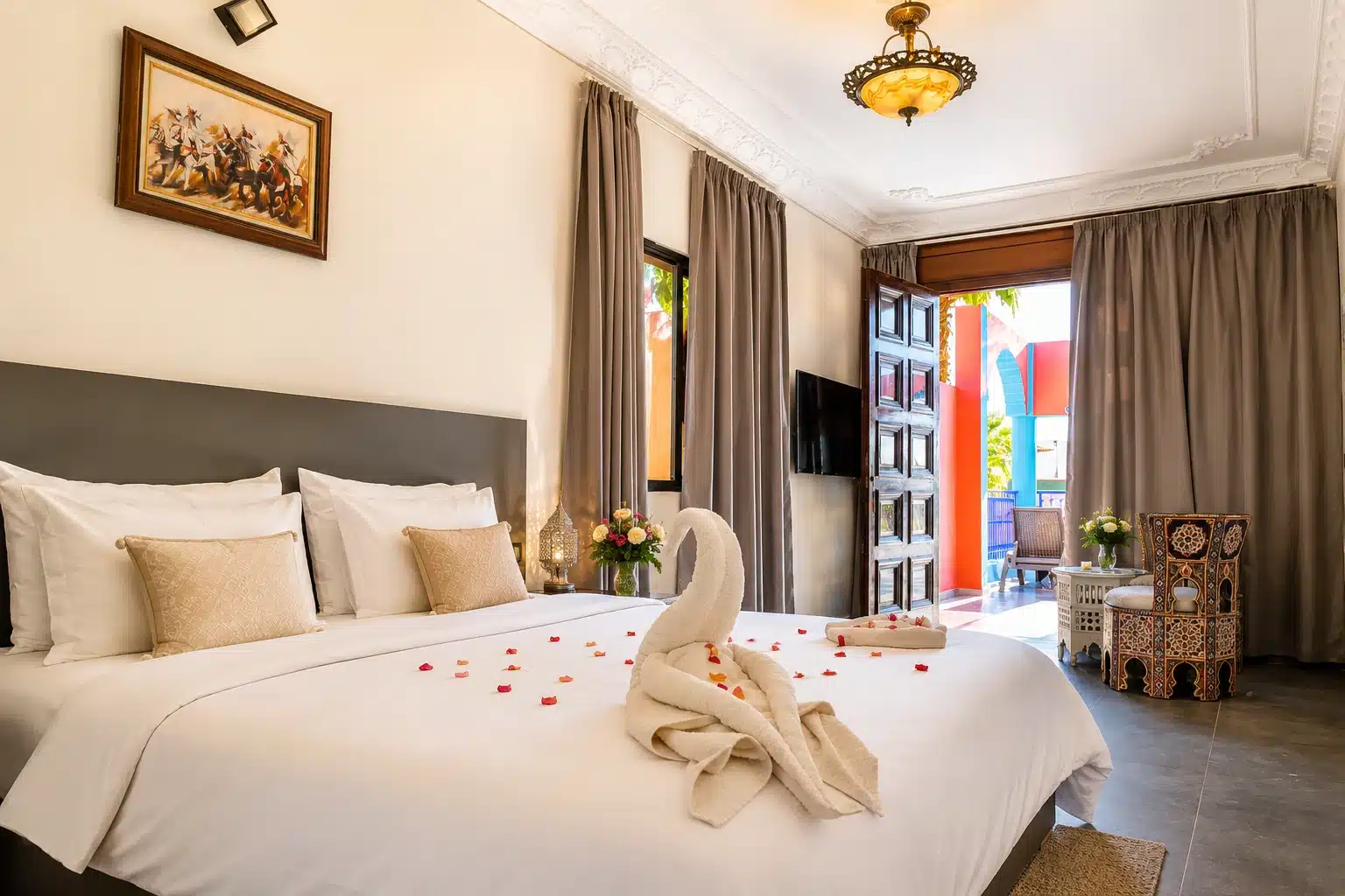Room with terrace at Riad Qodwa Marrakech